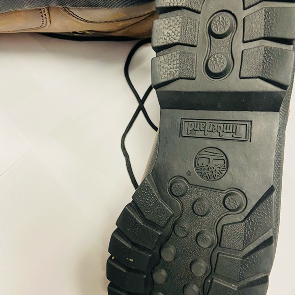 Timberland Unisex Euro Hiker Hiking Boots 100% Brown Leather 7 1/2 EUC - Picture 7 of 13